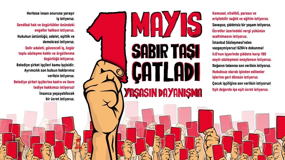 DİSK'ten 1 Mayıs Bildirisi: Sabır taşı &ccedil;atladı!