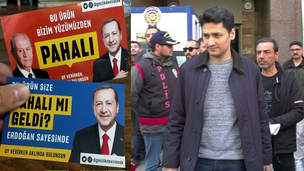 'Erdoğan sayesinde' etiketlerinin tasarımcısı Mahir Akkoyun serbest bırakıldı
