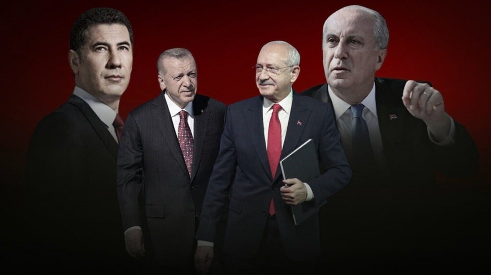 Oy pusulasında 1. sırada Erdoğan, 2. sırada İnce, 3. sırada Kılı&ccedil;daroğlu, 4. sırada Oğan var...