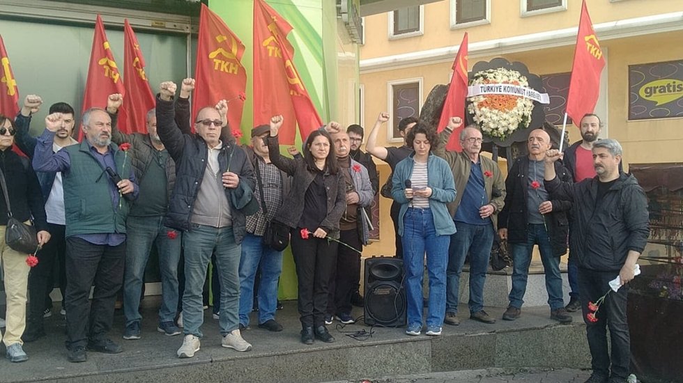 TKH, Taksim'de 1 Mayıs 1977'de katledilen devrimcileri andı