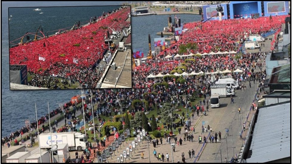 Algı operasyonu: Erdoğan&rsquo;ın İzmir mitingini kalabalıklaştırma &ccedil;abası