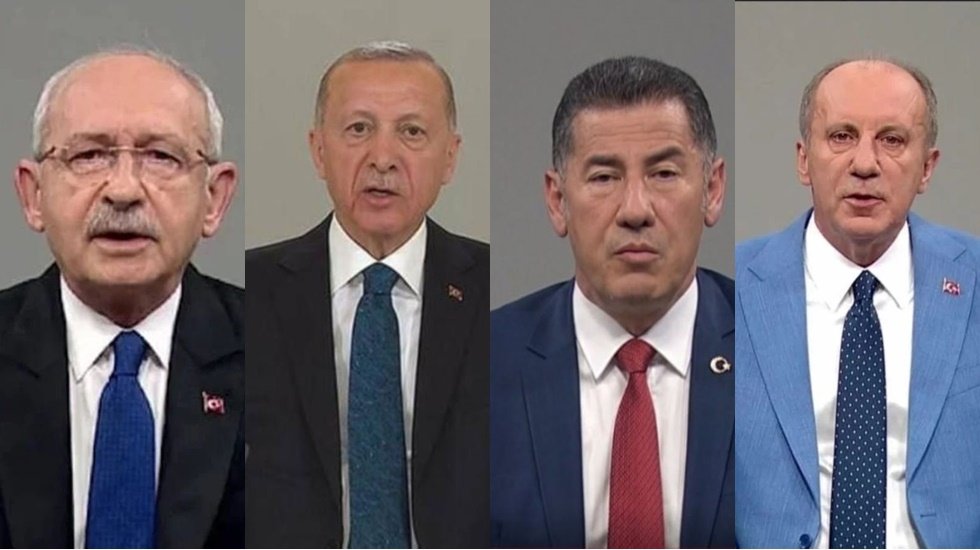 Cumhurbaşkanı adayları TRT'de ekranlarında...