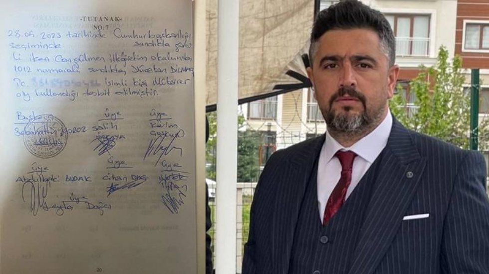 MHP&rsquo;li y&ouml;netici, iki defa oy kullanmaya &ccedil;alışırken yakalandı