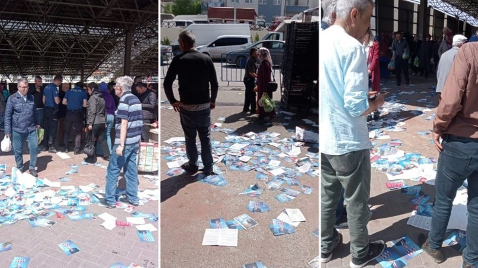 Se&ccedil;im &ccedil;alışması yapan aralarında 70 yaşında kadınlar da olduğu CHP &uuml;yelerine saldırı...