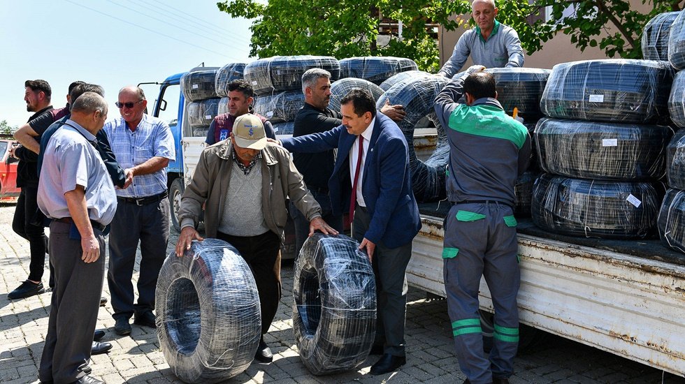ABB&rsquo;nin damlama sulama boruları &ccedil;ift&ccedil;ilere ulaşmaya başladı