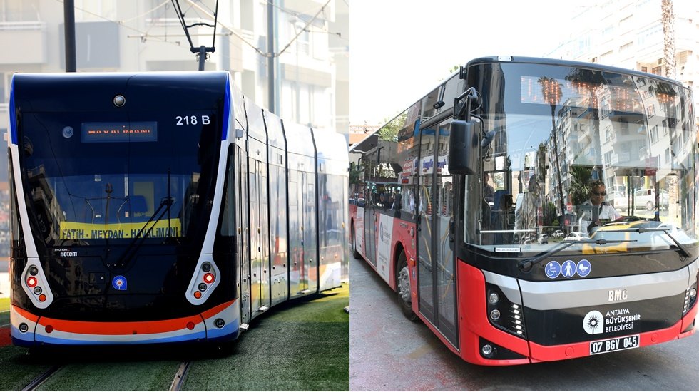 Antalya&rsquo;da kurban bayramında ulaşım &uuml;cretsiz