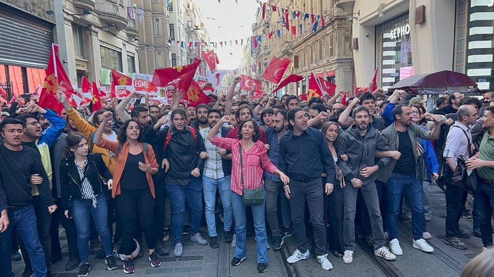 TKP'den Gezi Direnişi'nin 10. yılında İstiklal Caddesi'nde eylem
