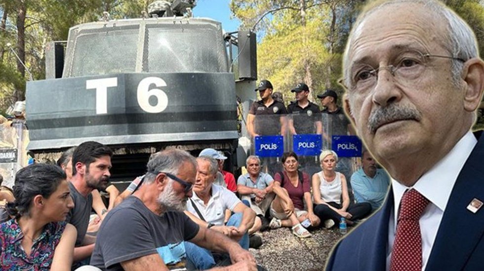 Akbelen'e gelen Kılı&ccedil;daroğlu sloganlarla karşılandı