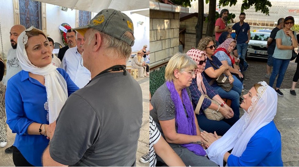 Başkan H&uuml;rriyet G&ouml;ksu ailesini acı g&uuml;n&uuml;nde yalnız bırakmadı