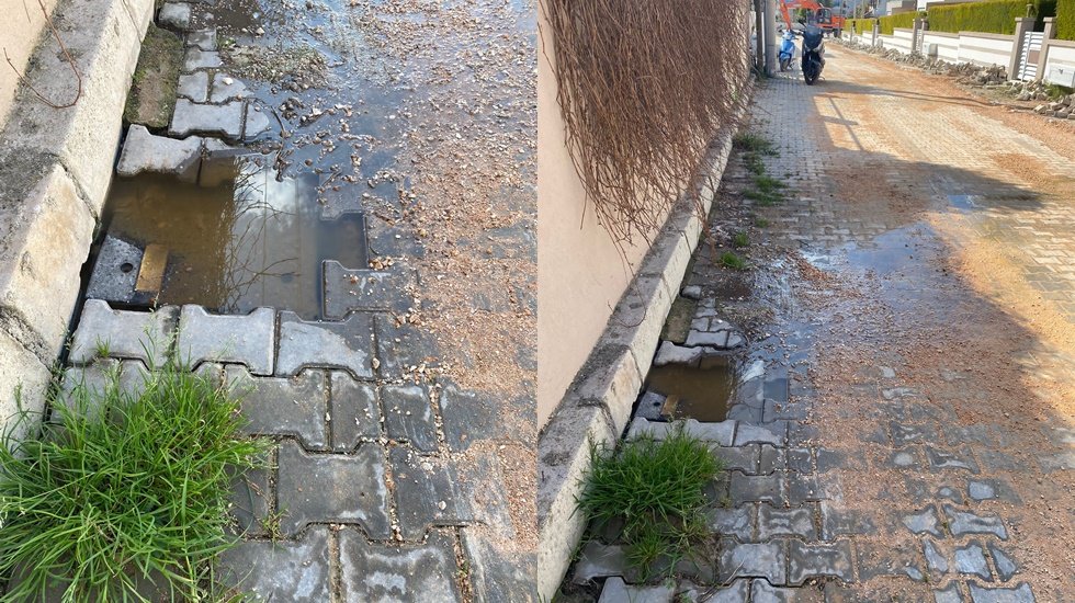 &Ccedil;eşme sokaklarında lağım akıyor!