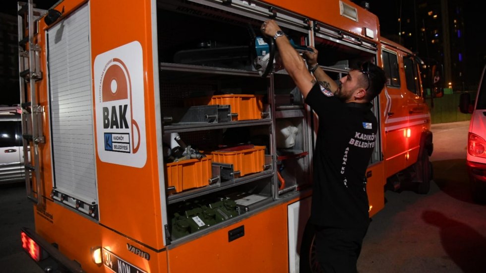 BAK Kadıköy, yangın söndürme çalışmalarına destek için Çanakkale’de