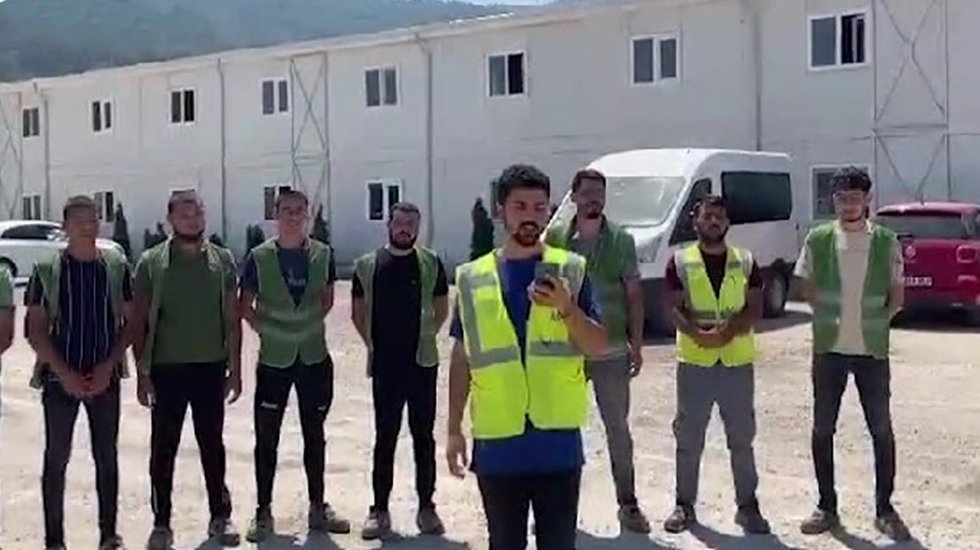 İnşaat halindeki TOGG fabrikası şantiyesinde 2 aydır maaş alamayan iş&ccedil;iler grev başlattı