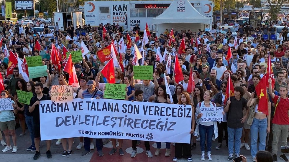 TKP&rsquo;den Akbelen'e destek eylemi: "Talan ettiğiniz doğanın ve yağmanın da hesabını soracağız"