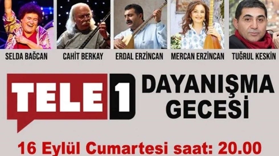 Lütfi Kırdar’da TELE1'le dayanışma gecesi
