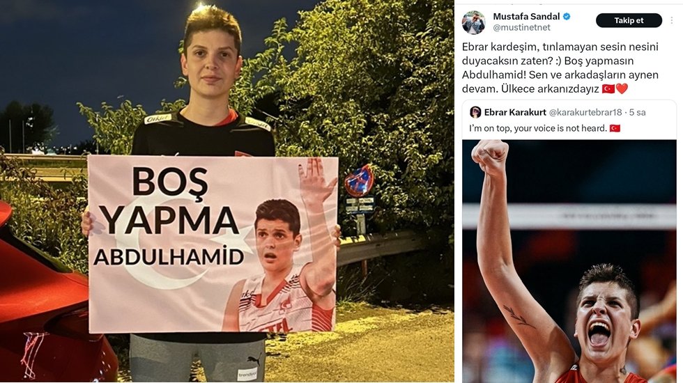 Mustafa Sandal'dan Filenin Sultanı Ebrar Karakurt'a destek