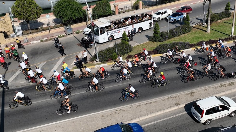 2. Kleopatra Festivali&rsquo;nde bisiklet aşıkları Tarsus&rsquo;da