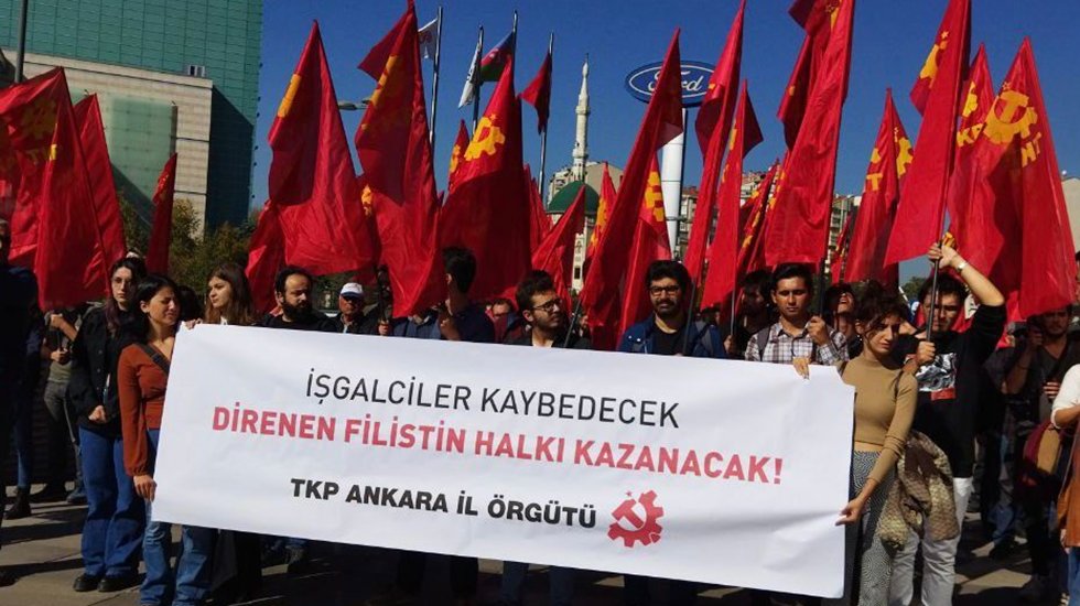 TKP&rsquo;den İsrail B&uuml;y&uuml;kel&ccedil;iliği &ouml;n&uuml;nde eylem: İşgalciler kaybedecek