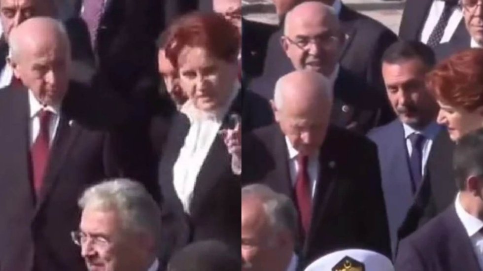 Allah muhabbetinizi artırsın... Akşener ve Bah&ccedil;eli arasında samimi sohbet