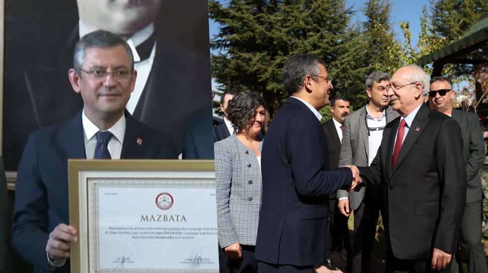 CHP lideri &Ouml;zel Kılı&ccedil;daroğlu'nu evinde ziyaret etti, TBMM'de mazbatasını aldı