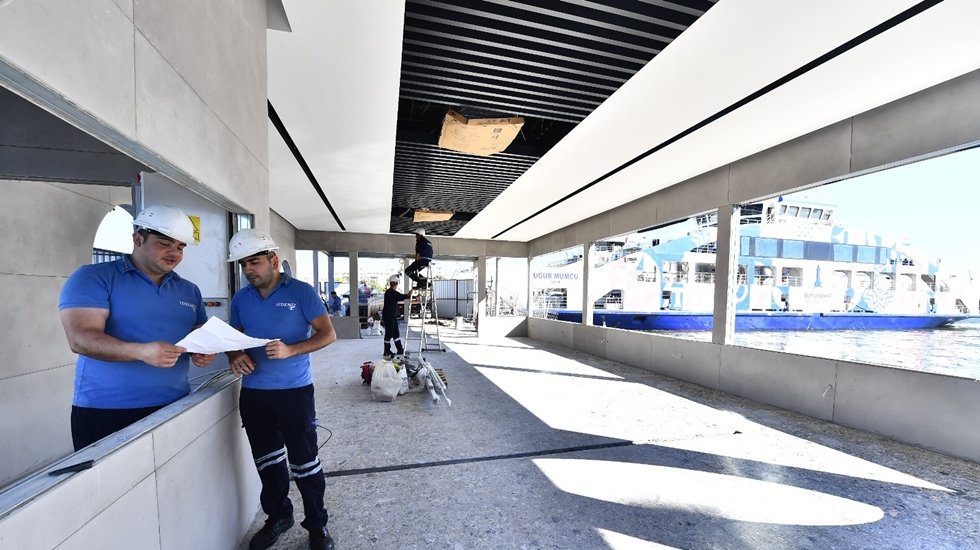 Deniz ulaşımındaki konforu artırmak i&ccedil;in Bostanlı İskelesi yenileniyor