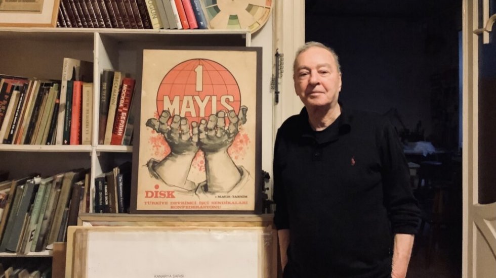Efsanevi 1 Mayıs afişinin &ccedil;izeriydi! Ressam Orhan Taylan hayatını kaybetti