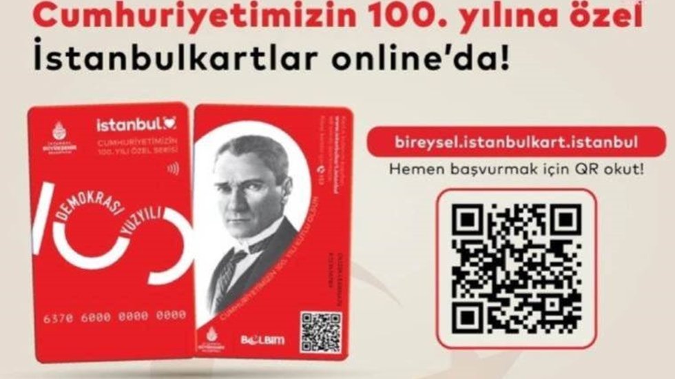 İBB'den 100. yıla özel İstanbulkart!