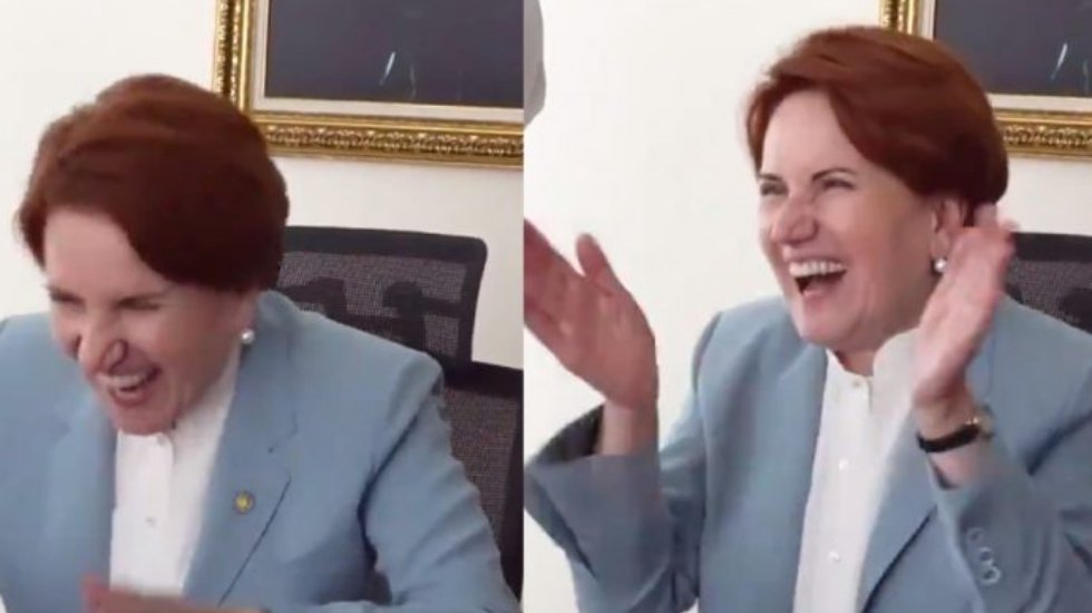 Meral Akşener se&ccedil;im gecesi kahkaha atıyormuş!