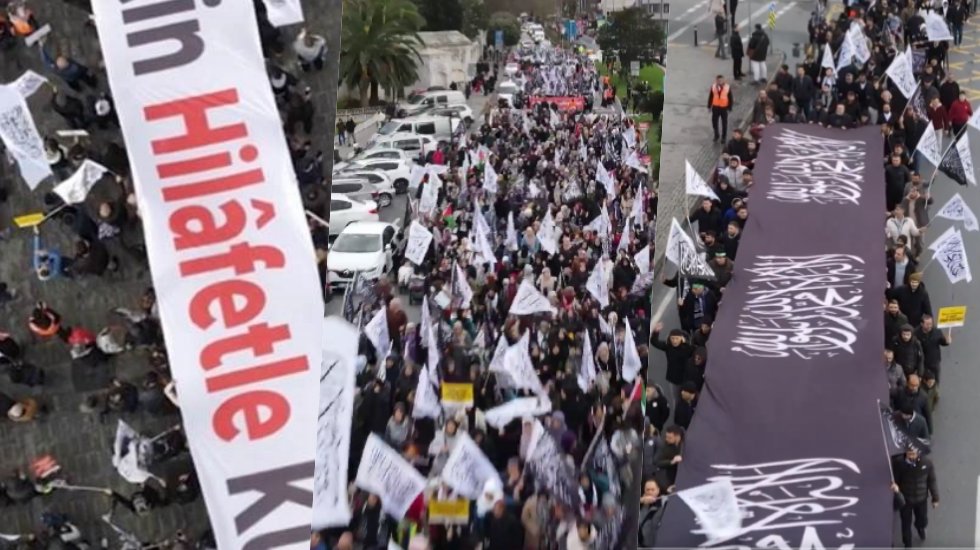 Hilafet &ccedil;ağrısı yaptılar: "Geliyor gelmekte olan! Hi&ccedil; bir g&uuml;&ccedil; hi&ccedil; bir kuvvet bu gelişi durduramayacaktır! Hilafet&rdquo;