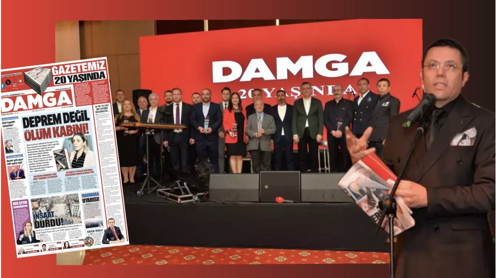 Damga Gazetesi’nin 20. yaşına muhteşem kutlama