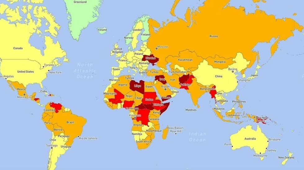 Dünyanın en tehlikeli ülkeleri açıklandı: Türkiye'nin yeri neresi?