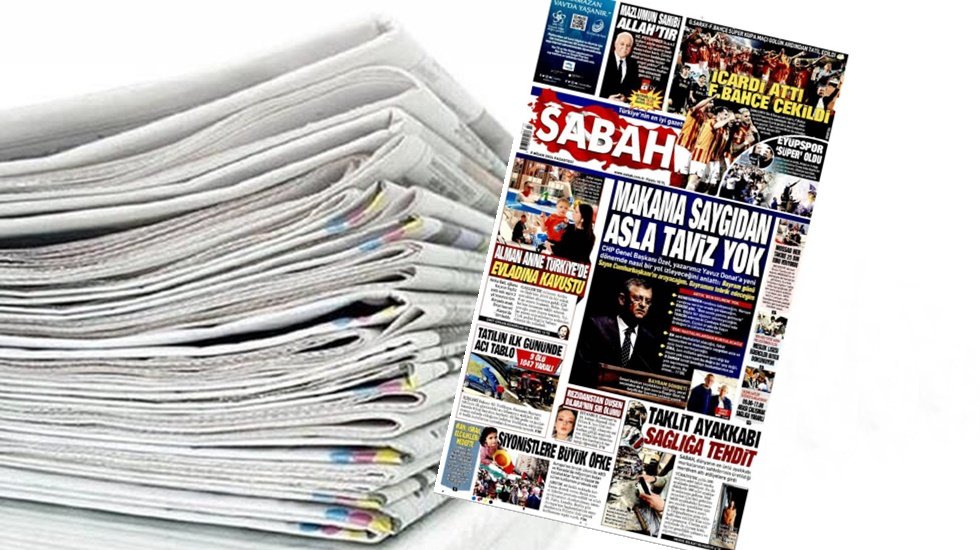 Hayret! Sabah'ın manşetinde Erdoğan ve AKP değil &Ouml;zg&uuml;r &Ouml;zel var