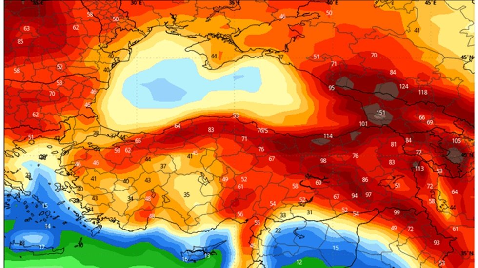 T&uuml;rkiye'ye 15 Nisan&rsquo;da en y&uuml;kseğe &ccedil;ıkacak