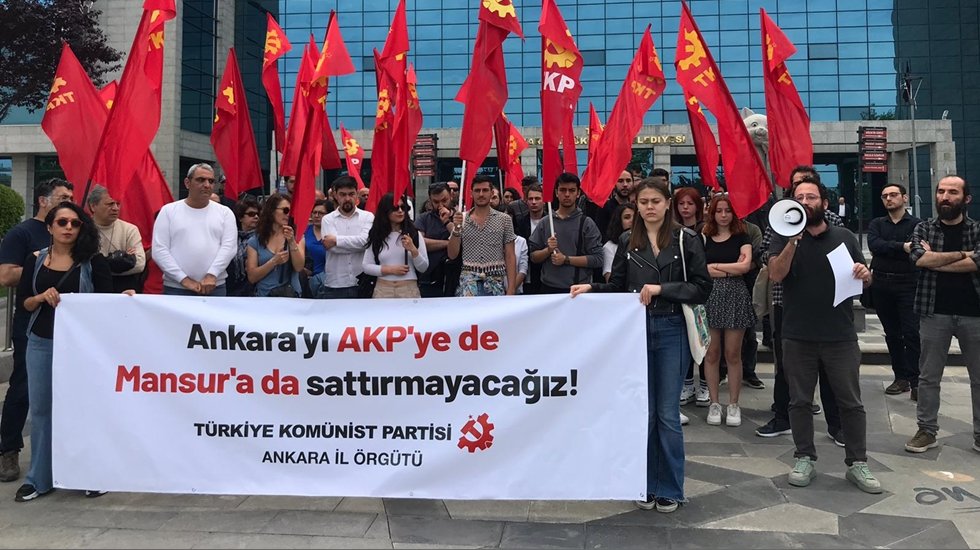 TKP: "Bug&uuml;n bir kente y&ouml;nelik bitmek bilmeyen bir yağma operasyonuna karşı buradayız"