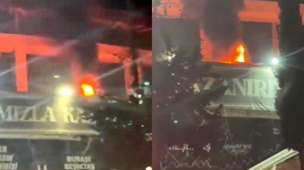Beşiktaş Tüpraş Stadyumu'nda korkutan yangın