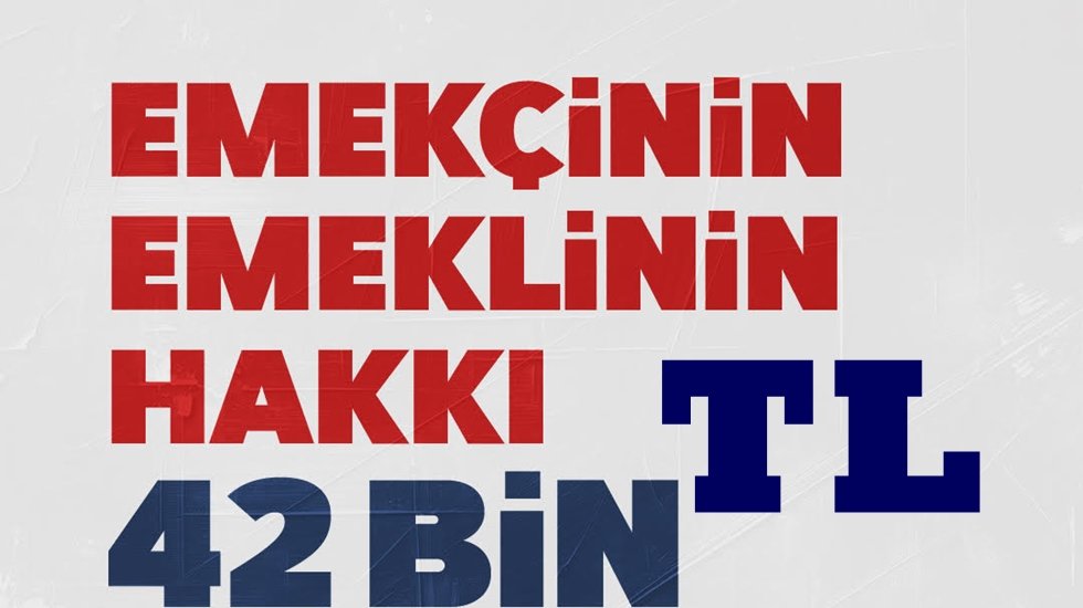 EHP: Emek&ccedil;inin emeklinin hakkı 42 bin TL olmalı!&nbsp;