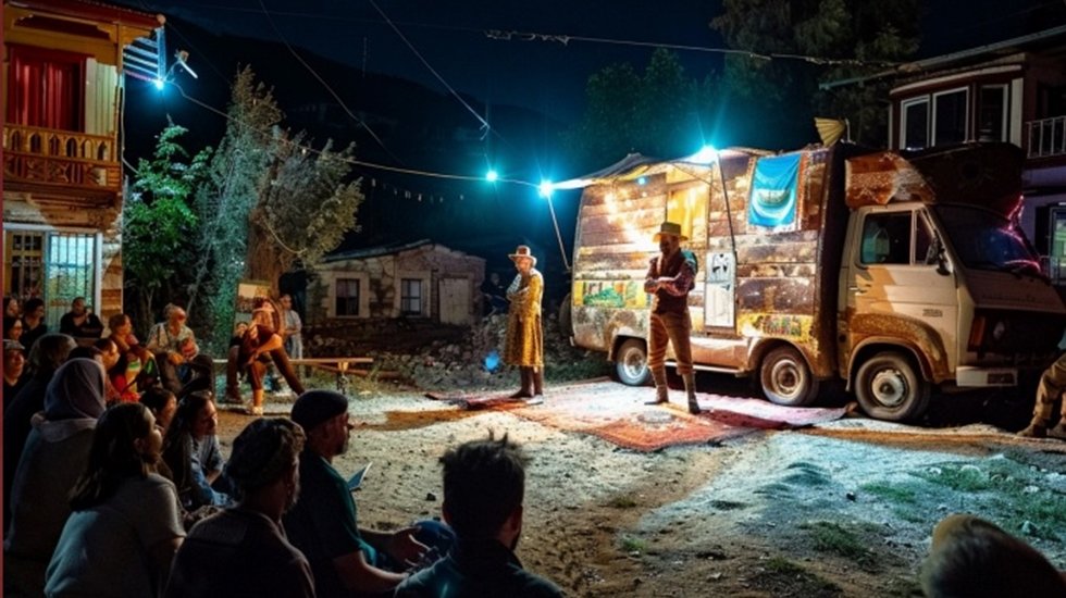 Karavan tiyatrosu Ataşehir’de