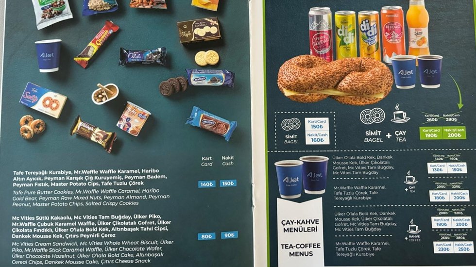 &ldquo;A&ccedil;-Susuz Git Gel&rdquo; Havayolları: Simit-&ccedil;ay 200 TL&rsquo;ye, bir pet şişe su 40 TL&rsquo;ye satılıyor