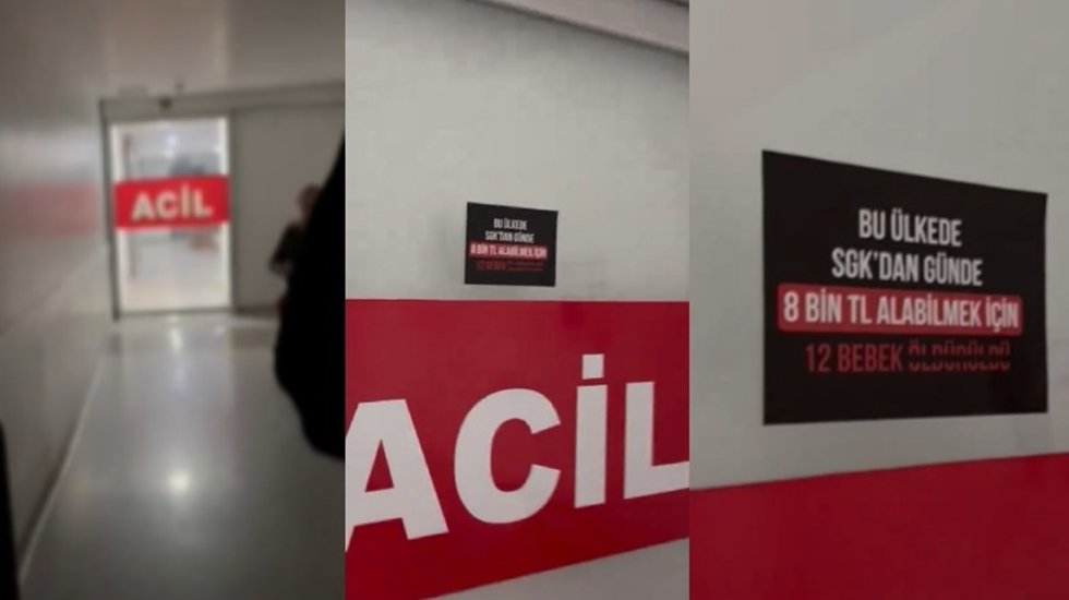 CHP'li gen&ccedil;lerden &ldquo;Bu &uuml;lkeden SGK&rsquo;dan 8 bin TL almak i&ccedil;in 12 bebek &ouml;ld&uuml;r&uuml;ld&uuml;&rdquo; pankartı...