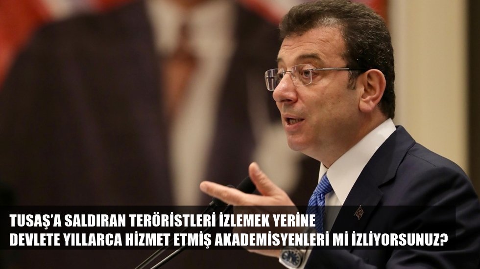 İmamoğlu: "Neden bug&uuml;ne kadar beklediniz?"