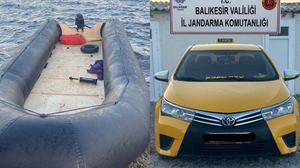 Ayvalık’ta jandarma 42 göçmen ve 1 organizatör yakaladı