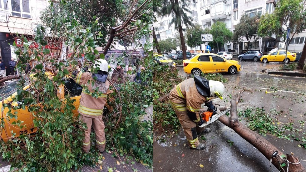 İzmir Büyükşehir Belediyesi yüzlerce personel ve araçla sahada