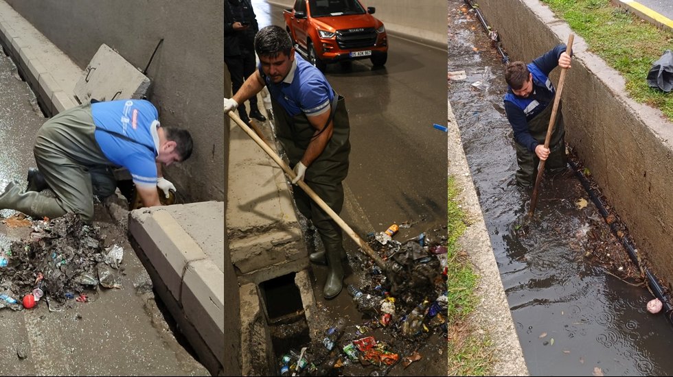 Antalya Büyükşehir Belediyesi yüzlerce personel ve araç ile teyakkuzda halinde...