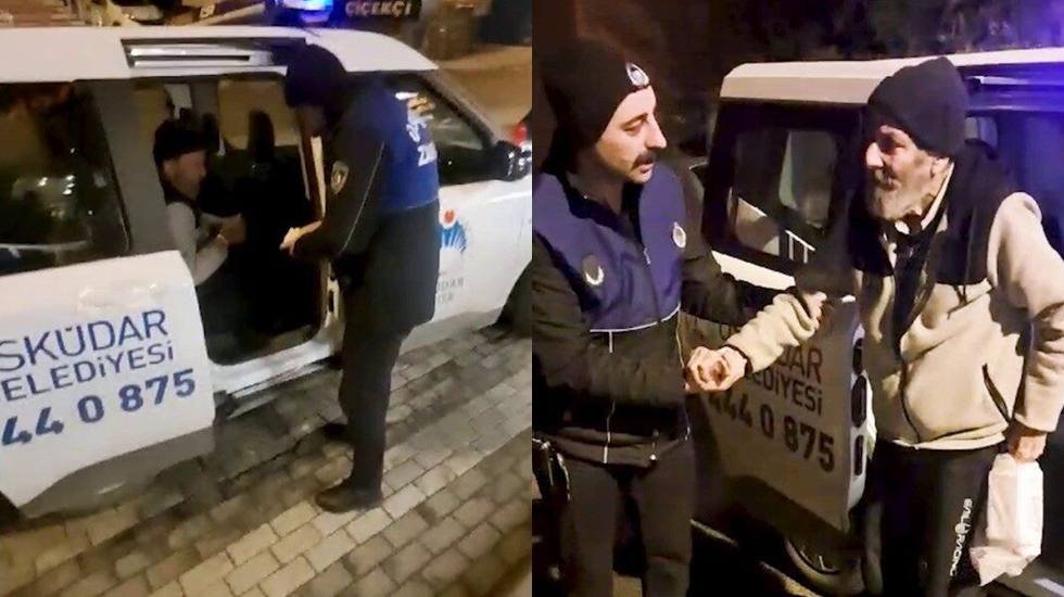 Hastane &ccedil;ıkışı evinin yolunu kaybeden hasta zabıta ekiplerince evine ulaştırıldı...