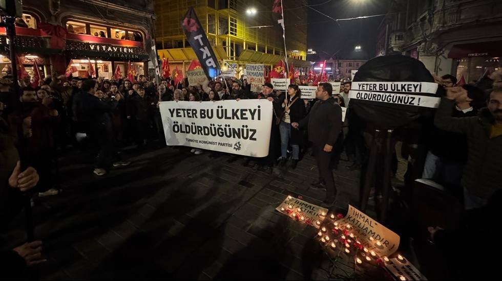TKP'den gece eylemi: "&Ouml;lmediğimiz, yaşadığımız bir d&uuml;zen i&ccedil;in &ouml;rg&uuml;tleneceğiz"