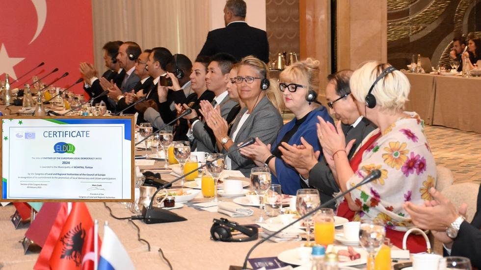Avrupa Konseyi’nden Beşiktaş Belediyesi’ne “Yılın Partner Kuruluşu” ödülü
