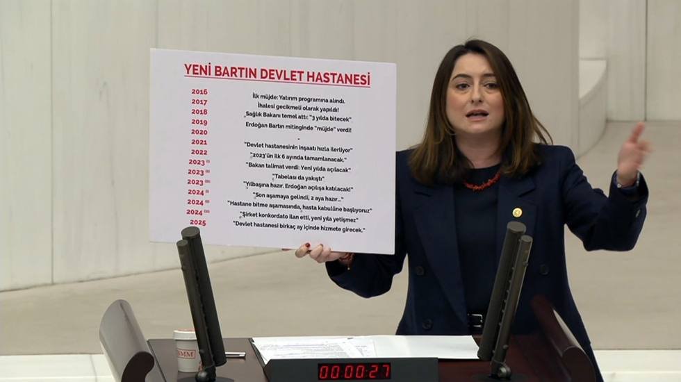 CHP&rsquo;li Bankoğlu meclis k&uuml;rs&uuml;s&uuml;nden yalanları sıraladı&hellip;