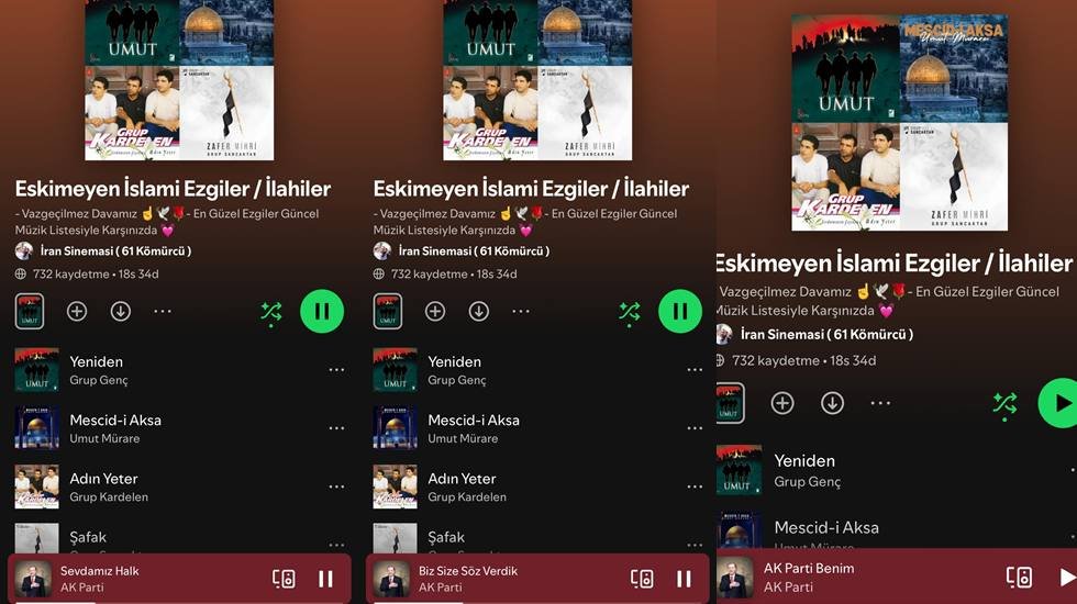 Din istismarı! AKP&rsquo;nin se&ccedil;im şarkıları, &ldquo;İlahiler&rdquo; listesinde...