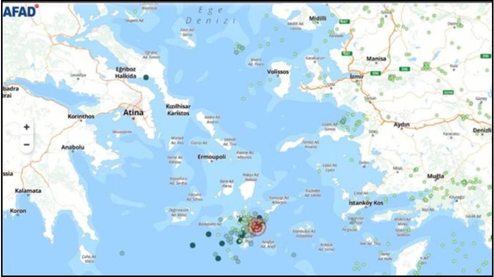 Ege Denizi'nde meydana gelen deprem sayısı 400'&uuml;n &uuml;zerine &ccedil;ıktı