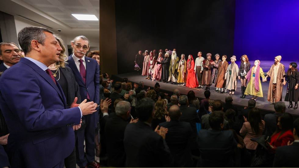 Özgür Özel, Yunus Emre Bir Tasavvuf Müzikali’nin ilk gösterimine katıldı