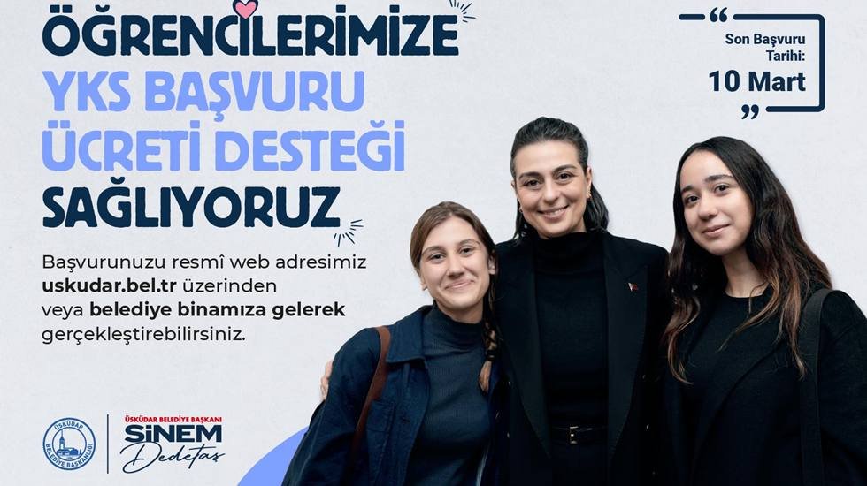 YKS’ye girecek öğrencilere Üsküdar Belediyesi’nden destek